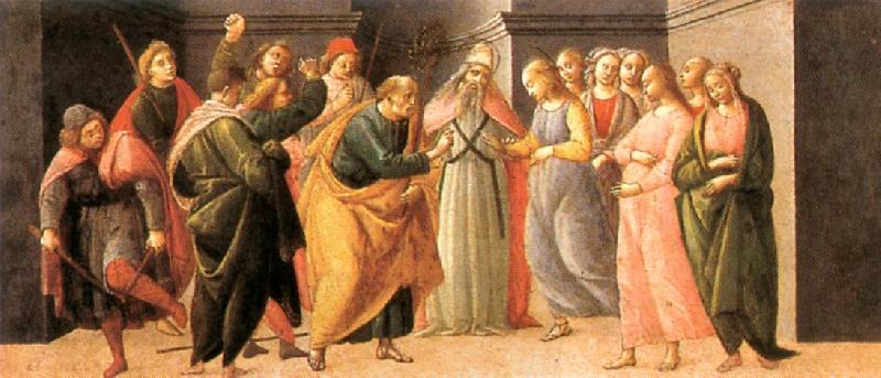 BARTOLOMEO DI GIOVANNI Predella: Marriage of Mary oil painting picture